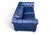 Vintage Chesterfield Navy Blue Tufted Leather Loveseat W/ Brass Trim For Sale - Image 14 of 16