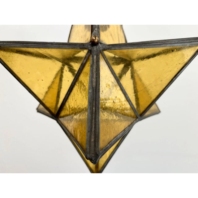 1960s Gold Glass Star Light For Sale - Image 17 of 18