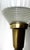 Complete Stiffel Brass Torchiere With Original Waffle Weave Diffuser, Original Drum Shade and Finial For Sale - Image 13 of 13