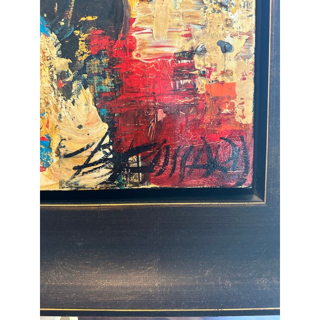 Céline Brossard Original Mixed-Media Painting – “Coiffe Galante” – 60” × 36” For Sale - Image 9 of 12