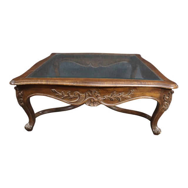 Louis XV Style Carved Walnut Coffee Table Chairish