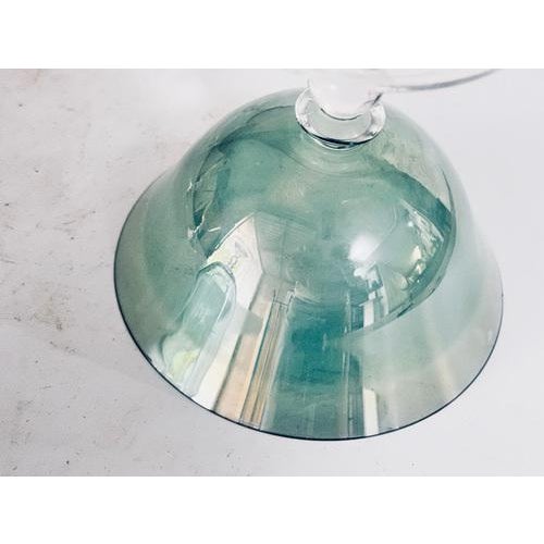 Blue Vintage Chromatic Colored Champagne Glasses, Set of 6 For Sale - Image 8 of 16