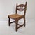 Mid-Century Brutalist Oak Razor Blade Dining Chairs, France, 1960s, Set of 6 For Sale - Image 4 of 17