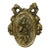Brass Floral Ribbon Door or Wall Embellishment For Sale