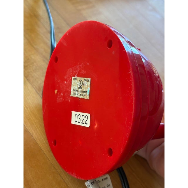 1990s Vintage Ikea Espressivo 77 Postmodern Telescopic Desk Lamp - Red For Sale - Image 10 of 10