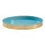 Wildwood Caribbean Round Gold Tray, Large For Sale