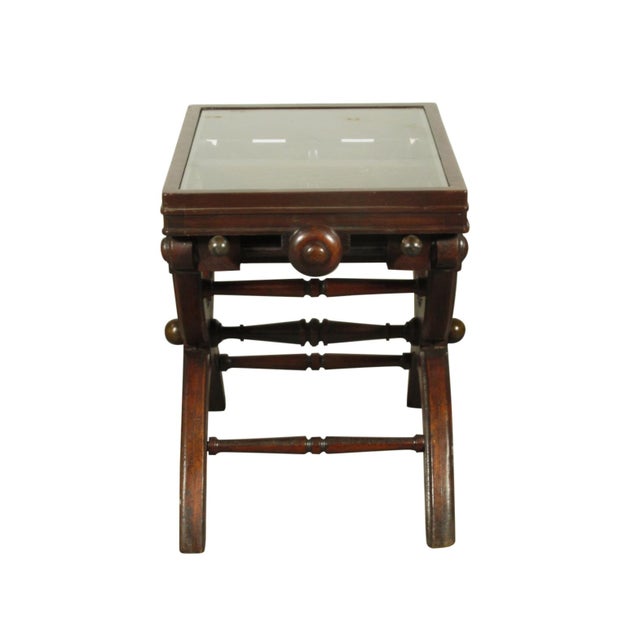 Victorian Late 19th Century Victorian Piano Stool Table For Sale - Image 3 of 7
