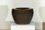 Vintage Chinese Brown and Blue Glazed Handcrafted Ceramic Planter For Sale In New York - Image 6 of 17
