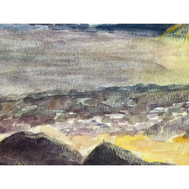 Seascape Watercolor For Sale - Image 10 of 12