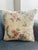 Boho Chic Vintage Isparta Turkish Rug Pillow Cover | Floral Wool Cushion Cover 16x16 | Handmade Boho Throw Pillow | Hidden Zipper For Sale - Image 3 of 8