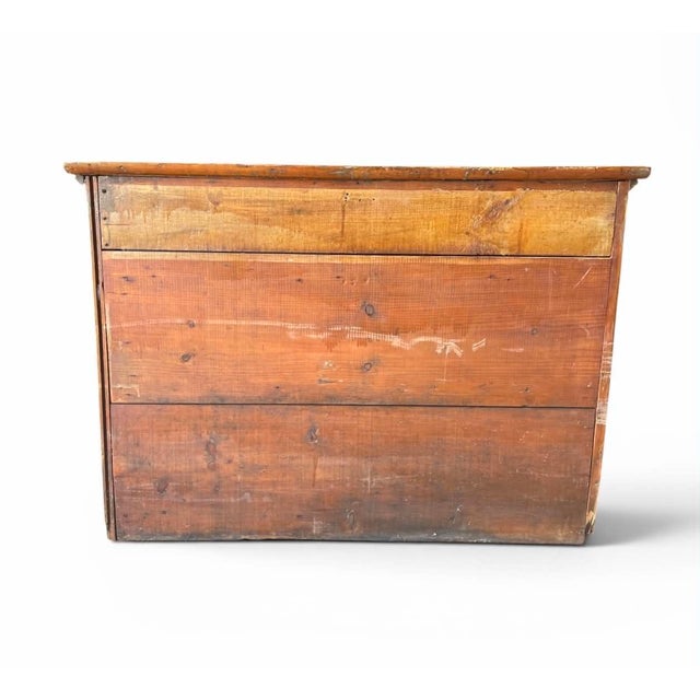 Wood Antique Bead Board Dry Sink For Sale - Image 7 of 12
