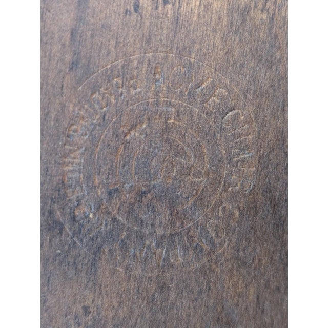 Set of 6 Vintage Acme Chair Company Walnut Folding Chairs + 2 Parts Chairs For Sale - Image 11 of 12