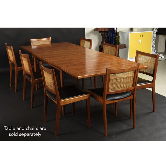Mid-Century Modern 8 Karl Erik Ekselius for j.o. Carlsson Swedish Caned Teak Dining Chairs For Sale - Image 3 of 18