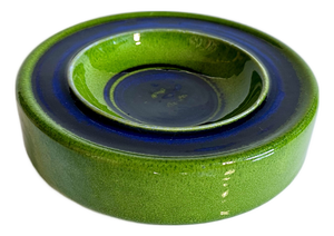 Brutalist Sculptural Glazed Ceramic Art Bowl by Renée Neue for Hutschenreuther, West Germany, 1960s