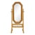 Vintage Coastal Hexagon Wicker Floor Mirror, Rattan Standing Full Length Mirror For Sale