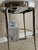 Contemporary Baker Furniture Minimalist Counter Stool, Polished Nickel Base, Swivel Seat in White Suede - Pair For Sale - Image 3 of 18