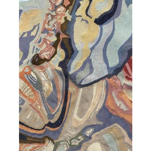 Flamand Tapestry by Mary Dambiermont, 1950s For Sale - Image 4 of 18