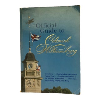 Official Guide to Colonial Williamsburg / Vintage Historical Booklet For Sale