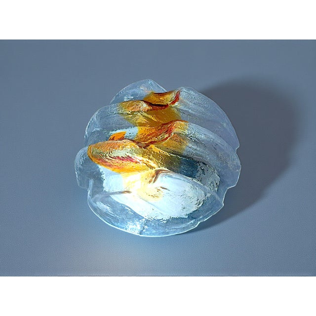 Mid-Century Modern Murano Glass Mountain Ceiling Lamp from Mazzega, 1970s For Sale - Image 3 of 6