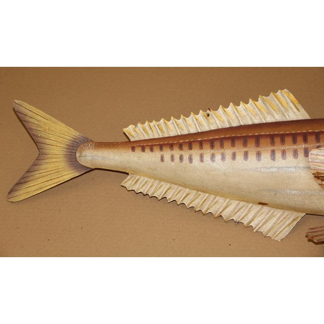 Metal Large Metal Fish Trade Sign, 1970s For Sale - Image 7 of 16