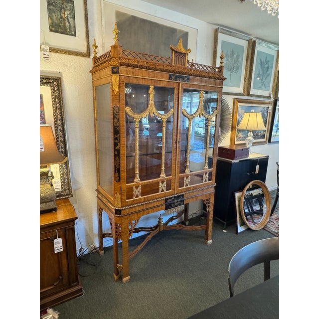 Burton Ching George III Style Vitrine Cabinet For Sale In San Francisco - Image 6 of 12