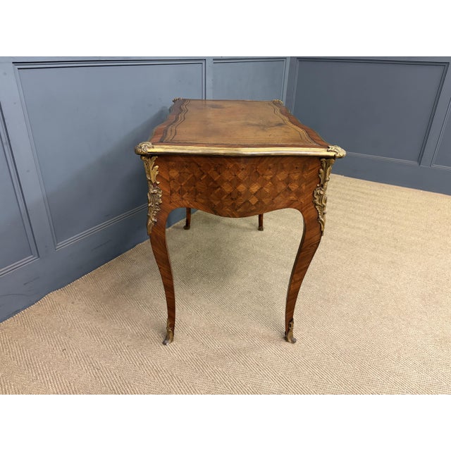 Antique French Parquetry Desk, 1885 For Sale - Image 13 of 18