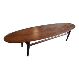 Mid-Century Modern Henredon Surfboard Coffee Table For Sale