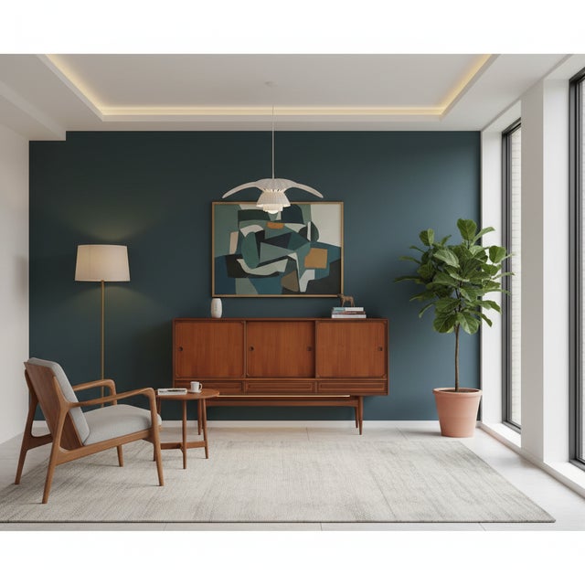 Danish Sideboard in Teak and Walnut with Sliding Doors, 1960s For Sale - Image 13 of 18