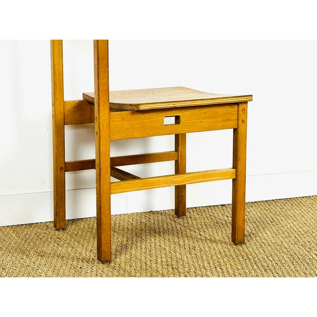 Vintage Oak Dining Chairs, 1950s, Set of 6 For Sale - Image 10 of 18