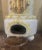 Ceramic 19th Century French Glazed Terracotta and Brass Wood-Burning Stove For Sale - Image 7 of 13