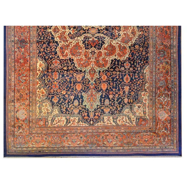 1900 - 1909 Early 20th Century Sarouk Farahan Rug For Sale - Image 5 of 10