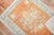 Boho Chic Antique Zabihi Collection Oushak Orange Floral Scatter Rug - 3'7" x 4'10" For Sale - Image 3 of 8