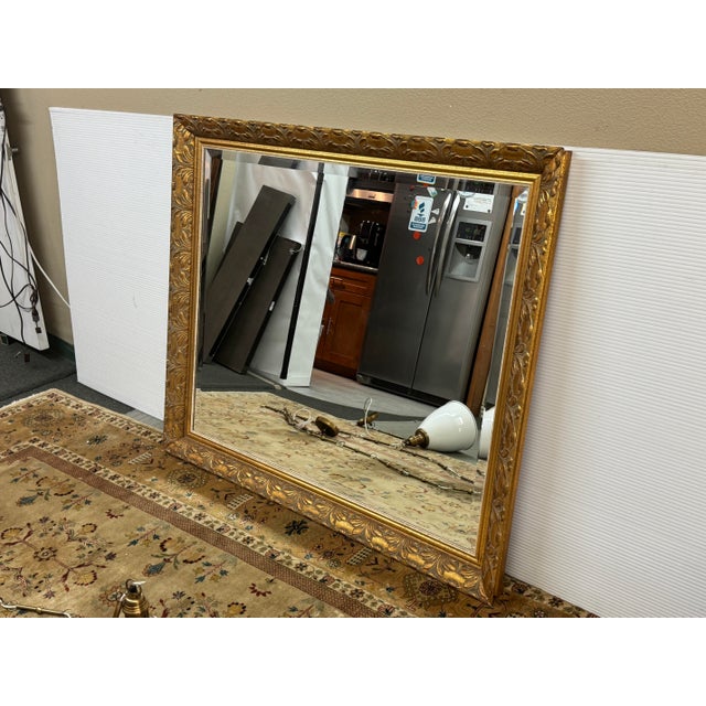 Gilt Acanthus Carved Mirror, Vintage For Sale - Image 11 of 12