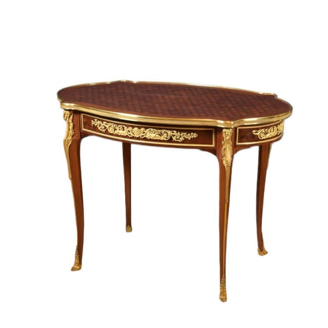 Louis XVI Style Oval Coffee Table, France, 19th Century For Sale - Image 3 of 8