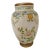 Antique Toyo Satsuma Textured Hand Painted Elegant Flying Birds Vase 13 Inches For Sale