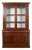 Mahogany Veneered 2-Body Display Cabinet For Sale