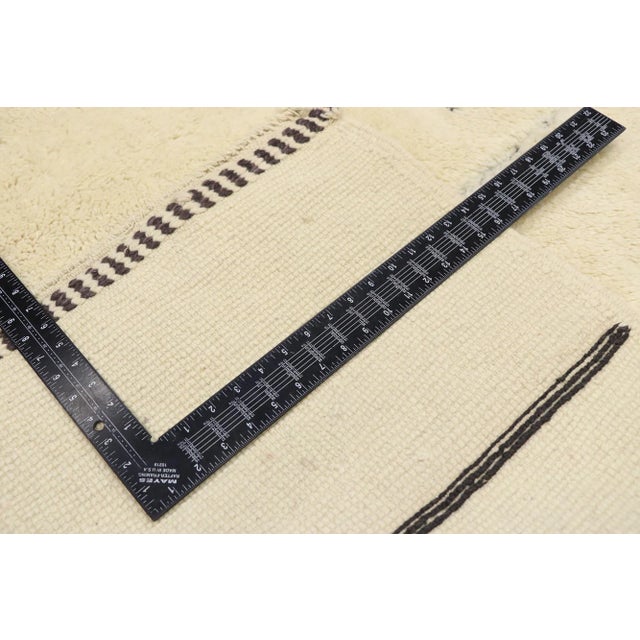 2010s Organic Modern Beni Mrirt Moroccan Rug - 09'10 X 12'09 For Sale - Image 5 of 9