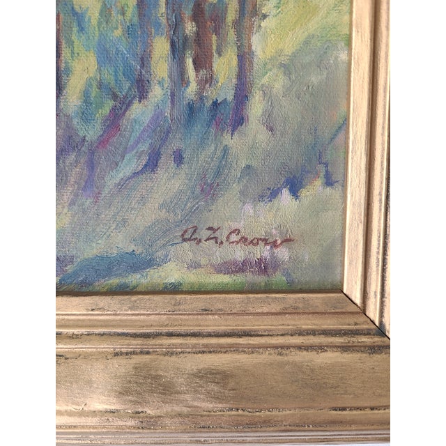 1930s Santa Barbara Oil Painting Early California Coastal Landscape For Sale - Image 9 of 16