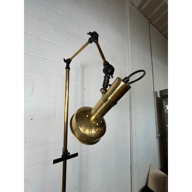 Mid 20th Century Brass Art Easel Lamp Arredoluce Style For Sale - Image 10 of 12