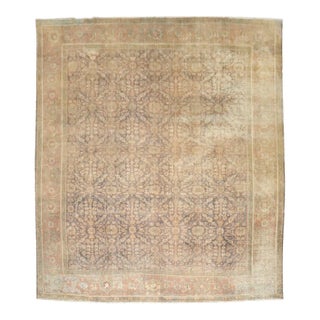 Square Distressed Persian Mahal Carpet For Sale