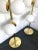 Contemporary Brass Floor Lamps Opaline Ball, Italy For Sale - Image 10 of 12