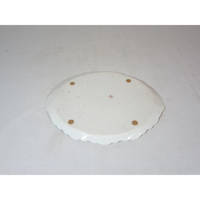 1930s White Floral Gold Rimmed Limoges Theodore Haviland Platter from the 1940s For Sale - Image 5 of 6