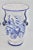 Italian Vintage Italian Blue and White Ceramic Flower Vases - a Pair For Sale - Image 3 of 9