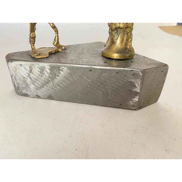 Brass Sculpture in Brass and Aluminium by Tossello, 1999 For Sale - Image 14 of 15