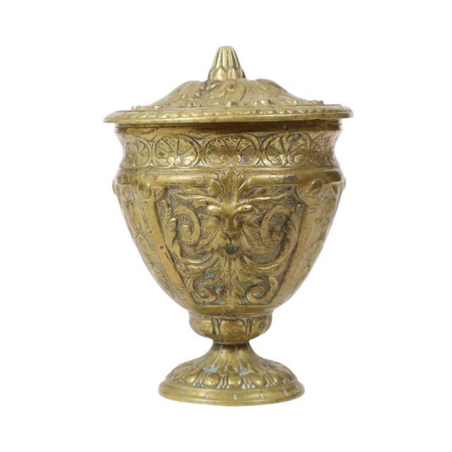 Brass Cup with Lid Mythical Figure For Sale - Image 16 of 16