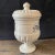 White Antique Italian Apothecary Jar Venetian Malva Porcelain Urn Large For Sale - Image 8 of 14