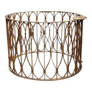 18th Century Venetian Wrought Iron Well Head Surround For Sale