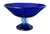 1980s Hand Blown Japanese Cobalt Blue Glass Compote Bowl, C1980s For Sale - Image 5 of 7