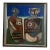 Knickerbocker '75 Mixed Media on Board Modernist Painting For Sale