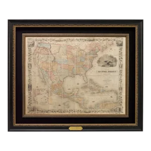 1859 "Map of the United States of America, the British Provinces, Mexico" by J. H. Colton